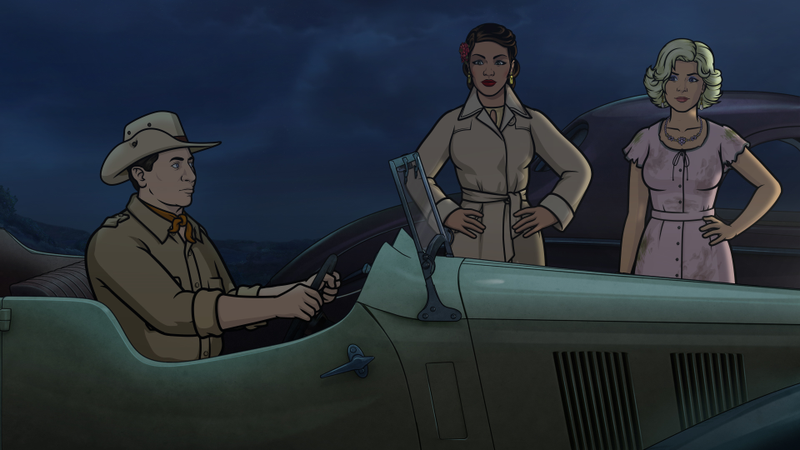 Illustration for article titled Archer goes full-on horror movie with its most brutal rampage yet